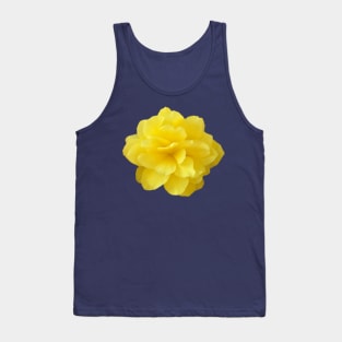 Yellow Double Begonia Flower Close-up Tank Top